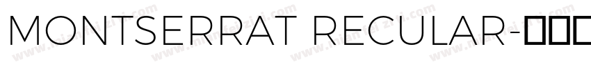 MONTSERRAT RECULAR字体转换